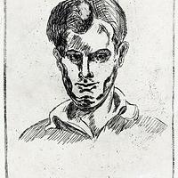 Georg Klaus – Selbstporträt (Radierung), ca. 1927